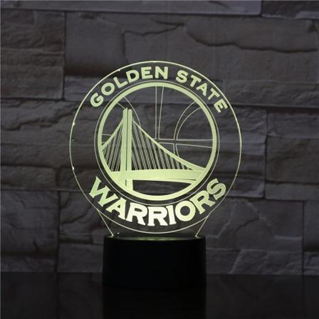 Basketball Warriors 3D LED Nattljus Sovrumsbordslampa Färg ändras