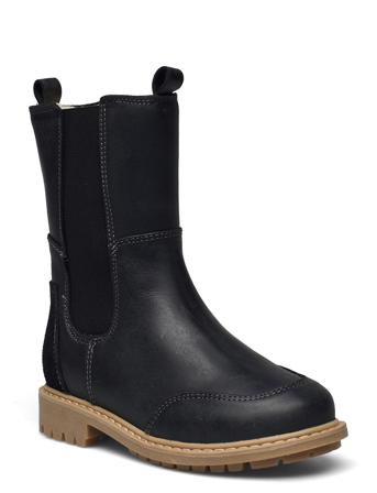 Sonni Long Chelsea Tex Vinterstøvler Pull On Sort Wheat