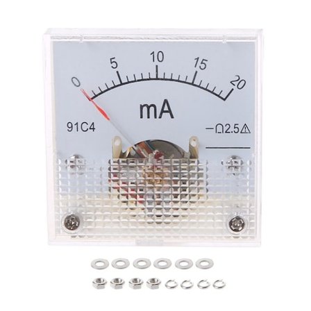 DC-ampeerimittarit Analoginen paneelimittari 0-500MA