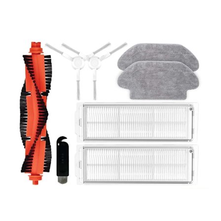 For Xiaomi Mop 2S / Mop P / XMSTJQR2S / STYTJ02YM Robot Støvsuger Erstatningsdeler Hovedsidebørste Hepa Filter Mopp