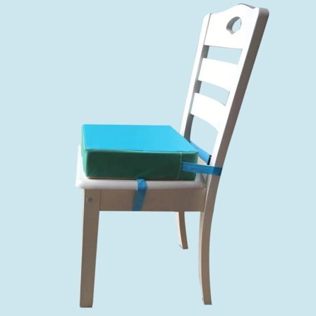 Stolforøkende pute Barnestolpute BLÅ&GRØNN