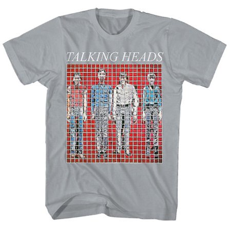 Talking Heads T Shirt Fler låtar om byggnader och mat Albumkonst Talking Heads Shirt