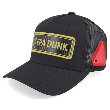 Iconic - Epa Dunk Gold Registreringsskylt Black A-frame Trucker Trucker Black Cap - @ Hatstore