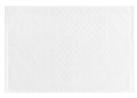 GANT Herringbone Badematte Hvit Fiskeben_60x90