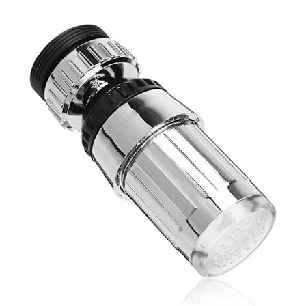 Temperaturkänslig Kranmunstycke med LED-belysning, 3 färger, Vattenkran Dusch