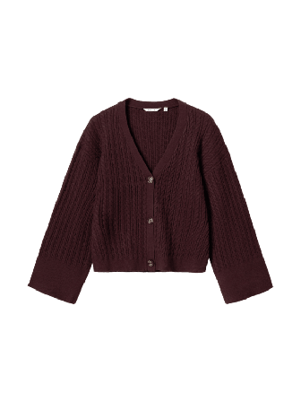 Noella N-lenyx Knit Cardigan - Winetasting Tröjor Dam Röd M