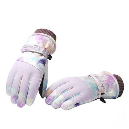 1 par skihandsker 2-i-1 bred anvendelse vandtætte vintersport damevanter til motorcykel