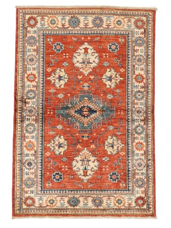 Oriental Kazak Ariana Rug 102X155 Brown/Red Wool, Afghanistan