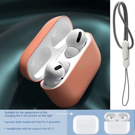 Lanyard för airpodspro7 silikon mjukt hörlursfodral