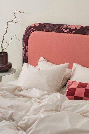 Jotex - Sengegavl 180 Cm Rosa/mønstret - VÅGHOLMEN - Kjøp Sengegavler hos Jotex