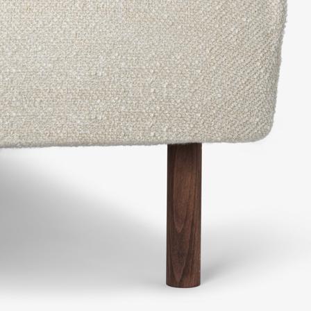 Sergel Pied fin en bois 14cm - Walnut
