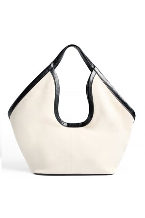 Handpicked x NA-KD Sac en toile à détails contrastants - Sacs - Beige - One Size