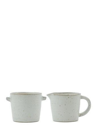 house doctor | Milk And Sugar Set, Hdpion, Grey/White | 6X6X5.5CM