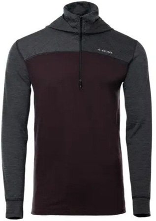 Aclima LightWool 180 Hoodie M's Chocolate Plum / Marengo