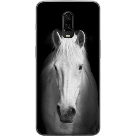 Kompatibelt Mobildeksel til OnePlus 6T Hvit Hest
