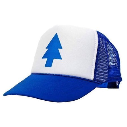 Dipper Gravity Falls Böjd Keps Blå Tall Trucker Hat Basebollkeps Unisex (FMY)