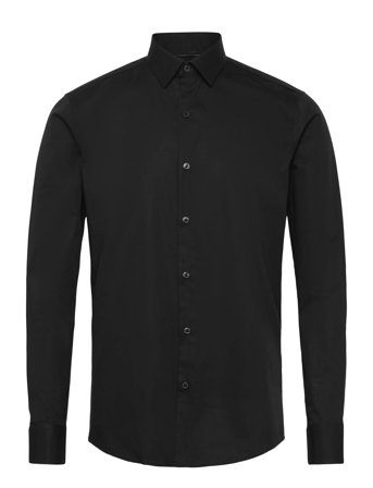 Calvin Klein Slim Esntl Poplin Nos Str Sld - Black - 46