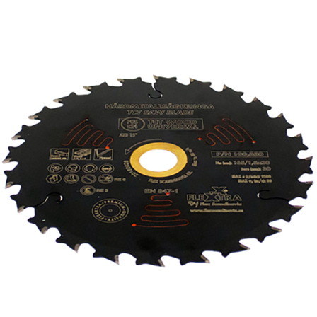 Flexxtra 100330 Hardmetallsagklinge 165 mm, Maskintilbehør & forbruk