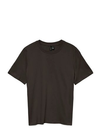 Vmpaulina Ss T-Shirt Jrs Noos Brown Vero Moda
