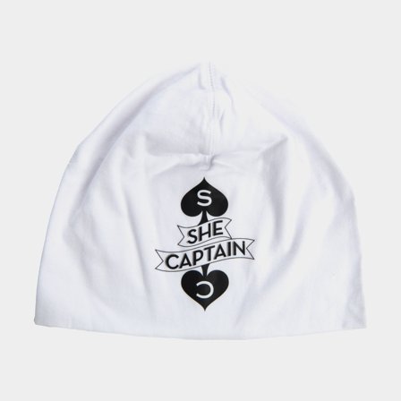 Bonnet She Captain, blanc