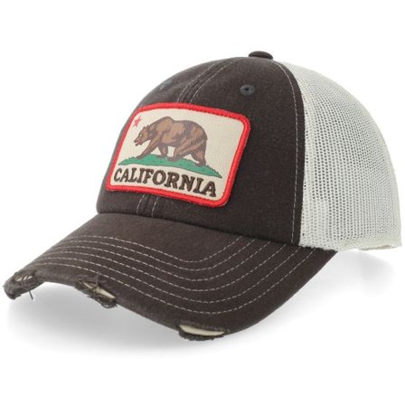 American Needle - Svart trucker Keps - Orville California Black/White Trucker @ Hatstore