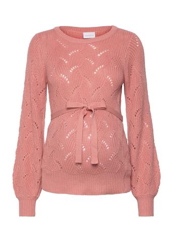 Mlsanna L/S Knit Top A. Pink Mamalicious
