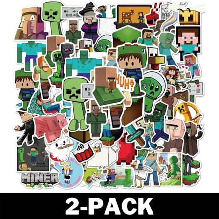 50 Minecraft-klistermärken / 2-pack klistermärken
