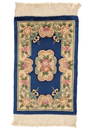 Medalionowy Mały Chińskie 90 Line Dywan 60X90 Wełna