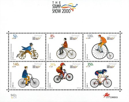 Portugal - Cyklister - Postfrisk miniark