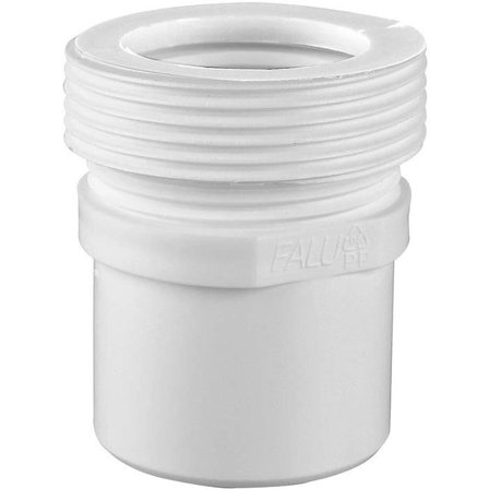 Faluplast 2912003 Anslutningsteleskop utv. gänga G32/G40 40 mm, Inomhusavlopp