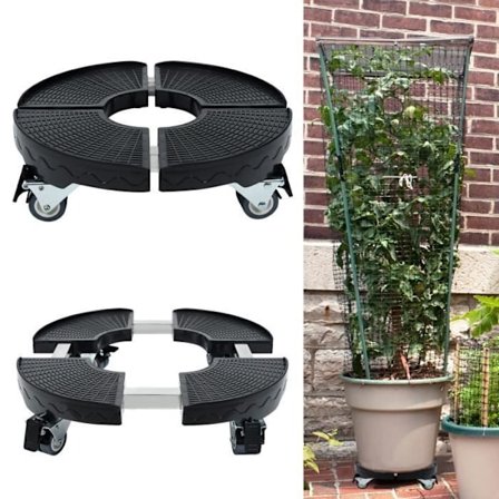 UISEBRT justerbart grytställ med hjul - Kapacitet upp till 300 kg - Svart