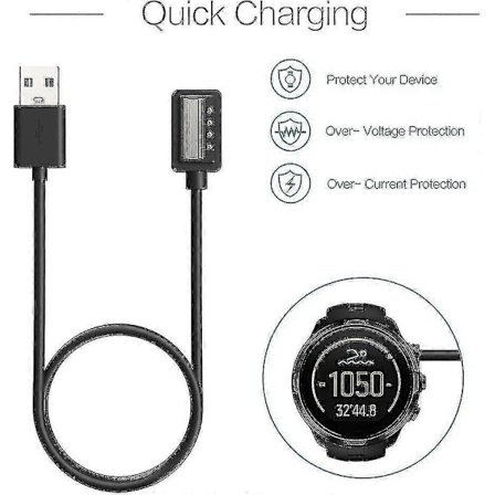 Magnetisk USB-laddningskabel 100cm Kompatibel med Suunto 9 D5 Spartan Ultra HR Sport Wrist HR Eon Core