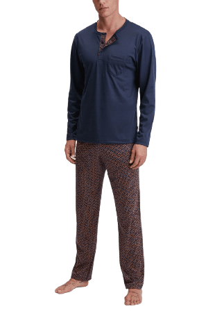Calida Relax Choice Pyjams 46781 Pyjamas Herr Blå M