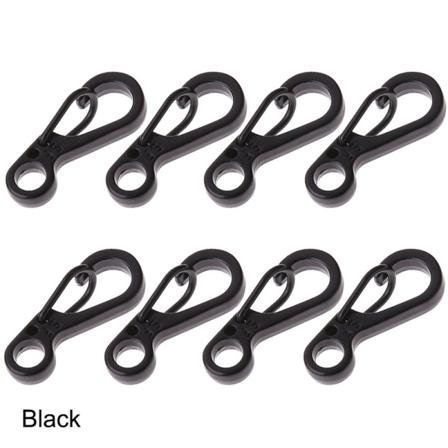 stk Minifjærkabel Spenne Snapkrok Karabinkrok M - Perfet Black 2.2cm*0.8cm