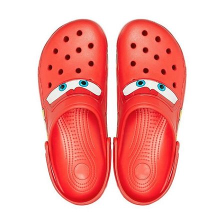 Crocs Lightning McQueen - Lightning McQueen Udendørs Husesko med Rem - M6/W8 (Passer til Størrelse 38 Fod)
