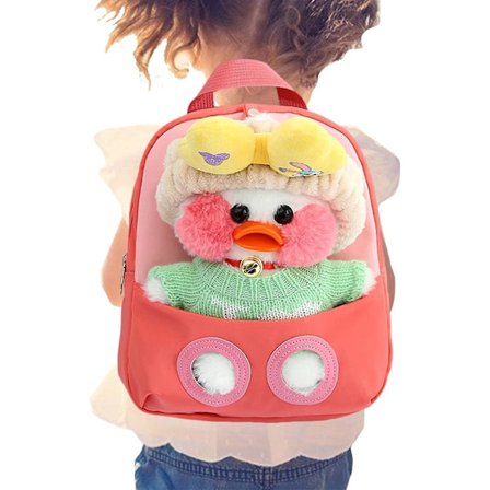 Pehmoinen reppu taaperoille | Pehmoeläinreput taaperoille, säädettävillä olkahihnoilla - Kawaii pehmoeläinlelu lasten reppu kotiin, kouluun