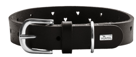 Hunter - Hundehalsbånd Aalborg Soul Kuskinn Svart S 45 - hals 30-38cm - Hund - Halsbånd - ZOO.no