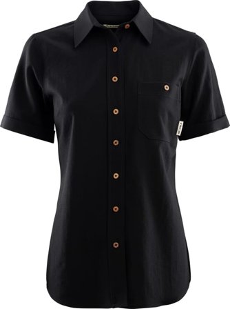 Aclima LeisureWool Short Sleeve Shirt Woman Women short-sleeved shirts Black XL