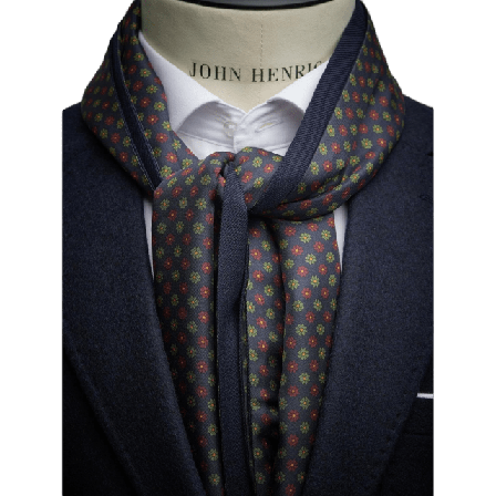 John Henric Wool & Silk Scarf Halsdukar scarves Herr Blå ONESIZE