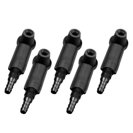 5 stk. bremsevæskeudluftningssæt Universal Auto Adapter Velegnet til Effektiv Udskiftning af Bremsevæske med Lækagesikkert Design