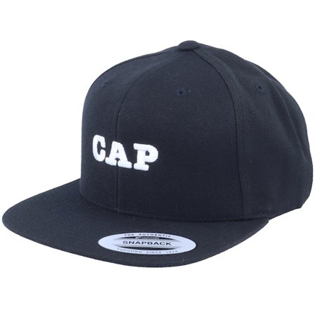 Iconic - CAP Snapback Black Cap - @ Hatstore