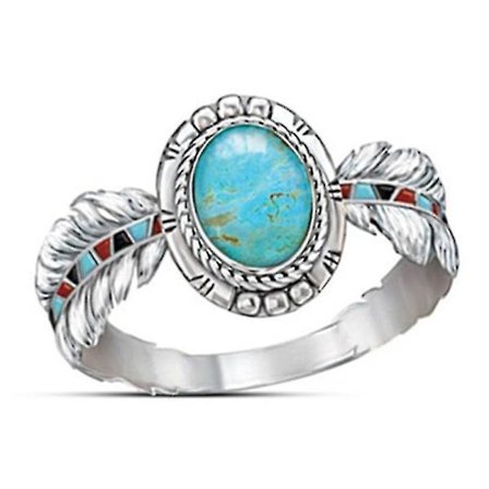 Ring i form av örnfjäder för kvinnor (7)