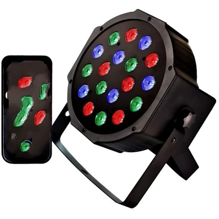 Scene Lys DJ Disco Lys 18W LED RGB 9 Tilstande Par Up Belysning Kan Fest Lys Klub Lys Styret af Fjernbetjening og DMX Kontrol til DJ Klub Bar Bryllup