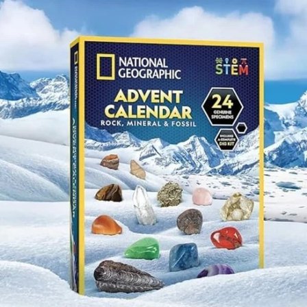 |NT| National Geographic Mineraalikalenteri 2025: Uusi mineraali joka päivä!