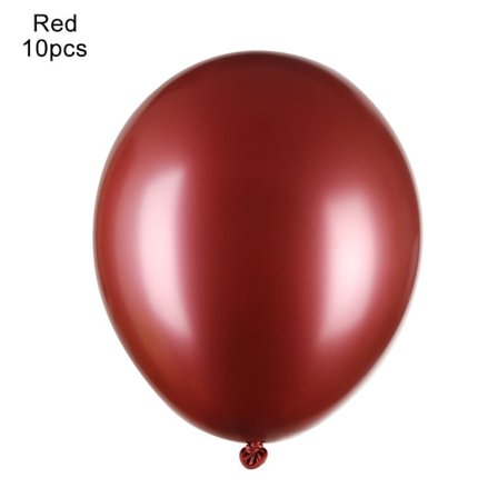 50 stk 10" Latexballonger Oppblåsbare Lekevarer Tykk Krom RØD