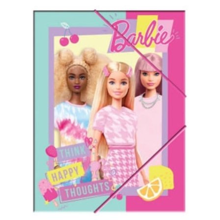 Barbie Happy Thoughts A4 elastisk mapp