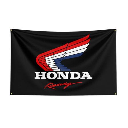 90x150cm Hondas flagga polyester tryckt racing motorcykel banner för dekor Db E 60 x 90cm