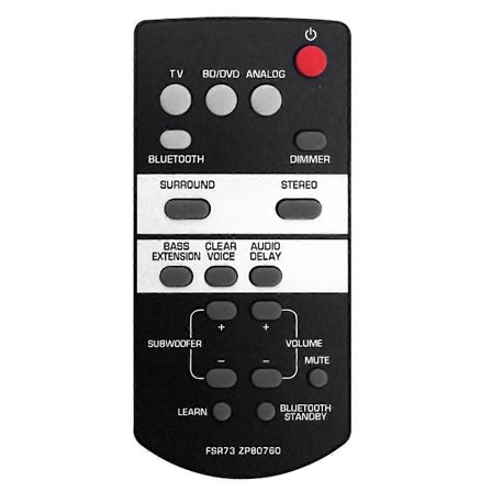 FSR73 ZP80760 Erstatningsfjernbetjening til Soundbar -1050 -1050-R YAS-105 -1050BL -700 ATS1050 ATS1050R YAS105 [BR]