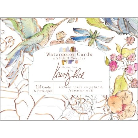 Watercolor Cards With Foil Touches 9780764363146