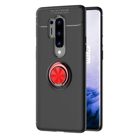 Ringo cover - OnePlus 8 Pro - Sort / Rød Silver grey